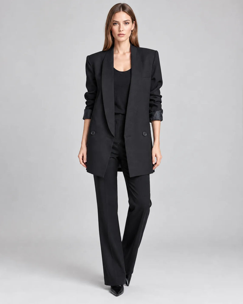 Blazer Long Asymétrique CÉLESTE