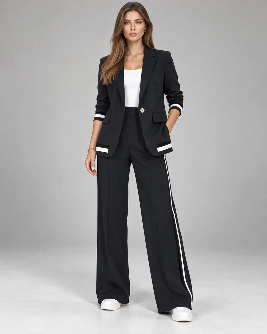 Tailleur Pantalon Contrasté SOFIA