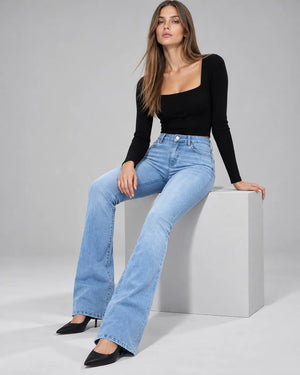 Jean flare Chloé – Bleu clair