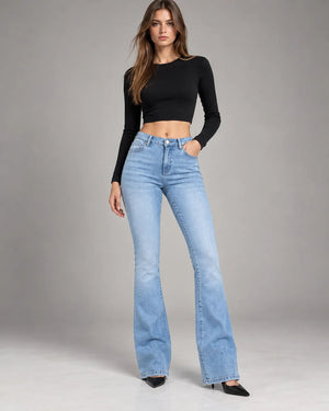 Jean flare Chloé – Bleu clair