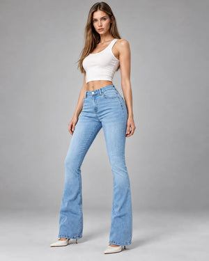 Jean flare Chloé – Bleu clair