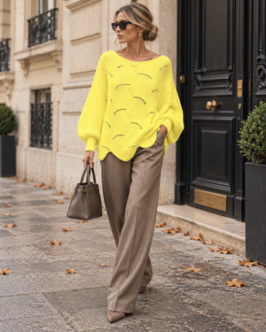 Pull Ajouré Oversize LÉONIE