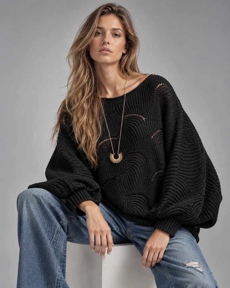 Pull Ajouré Oversize LÉONIE